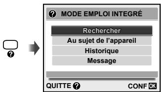 OLYMPUS Μ TOUGH-8010 - Appuyez sur la touche ? sur l'écran de mode de veille ou l'écran de lecture. - 1