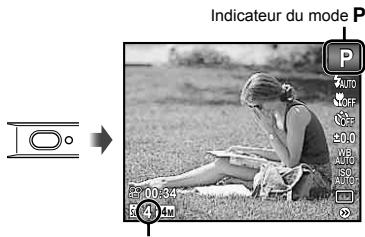 Indicateur du mode P P AUTO OFF 500 50 50 50 50 4 3 2 1 0 4