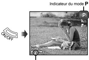 OLYMPUS TG-810 - Appuyez sur la touche ON/OFF pour allumer l'appareil photo. - 1