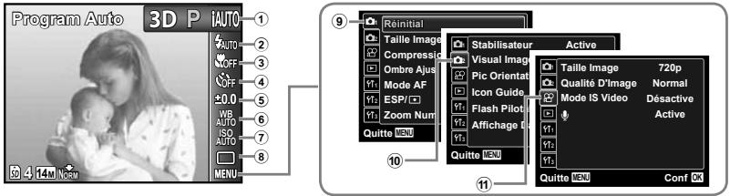 OLYMPUS TG-810 - Index du menu - 1