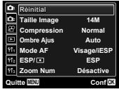 OLYMPUS TG-810 - Appuyez sur la touche MENU. - 1