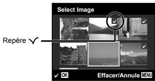 OLYMPUS VG-130 - Pour sélectionner et effacer les photos une à la fois [Select Image] - 1