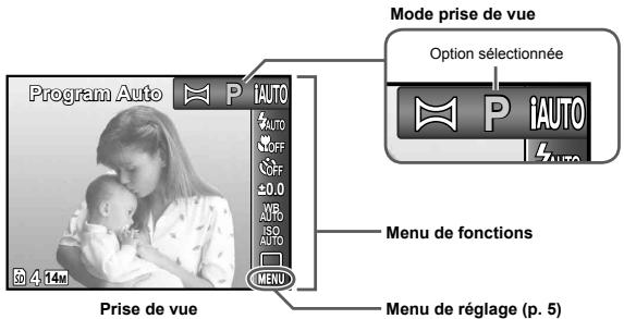 OLYMPUS VG-130 - Menu de fonctions - 1
