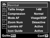 OLYMPUS VG-130 - Appuyez sur la touche MENU. - 1