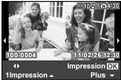 OLYMPUS XZ-1 - Utilisiez  pour selectionner les réglages de [Sans Bord] ou [Images/Page], puis appuyez sur la touche () . - 1