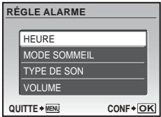OLYMPUS Μ 1030 SW - Réglage d'une alarme - 1