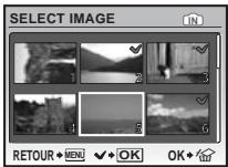 OLYMPUS Μ 1030 SW - SELECT IMAGE...... Effacement d'une seule image sélectionnée - 1