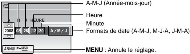 OLYMPUS Μ 1030 SW - Réglage de la date et de l'heure - 1