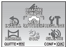 OLYMPUS Μ 1030 SW - À propos des menus - 1