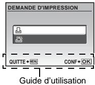OLYMPUS Μ 1030 SW - Réalisation d'une réservation d'impression - 1