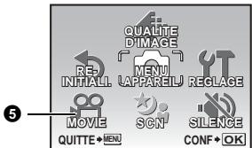 OLYMPUS Μ 1030 SW - Utilisez la molette de défilement △▽ pour sélectionner [DETEC. VISAGE], [iESP] ou [SPOT] et appuyez sur OK FUNG. - 3