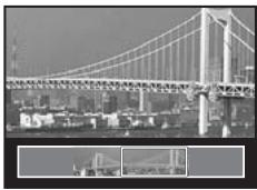 OLYMPUS Μ 1030 SW - Affichage de photos panoramiques prises avec la fonction [COMBINER DS APPAREIL 1] [COMBINER DS APPAREIL 2] (Lecture panoramique) - 1