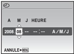 OLYMPUS Μ 1030 SW - c. Appuyez sur la touche △ et sur la touche ▽ pour sélectionner [M]. - 1