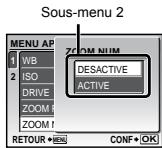 OLYMPUS Μ TOUGH-6000 - Utiliser le menu - 6