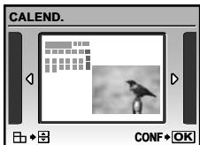 OLYMPUS Μ TOUGH-6000 - Ajouter un calendrier à une photo [CALEND.] - 1