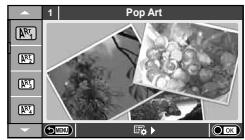 OLYMPUS E-PL5 - Tournez la molette de mode sur ART. - 1