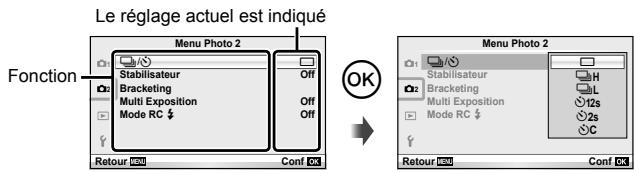 OLYMPUS E-PL5 - Utilisation des menus - 2