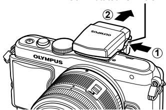 OLYMPUS E-PL5 - Retirer le flash - 1