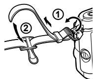 OLYMPUS E-PL5 - Fixation de la couroie - 1