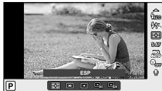 OLYMPUS E-PL5 - Sélection de la mesure de la brillance par l'appareil (mesure) - 1