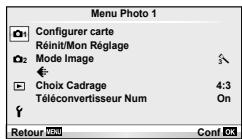 OLYMPUS E-PL5 - ■ Menu Photo 1/Menu Photo 2 - 1