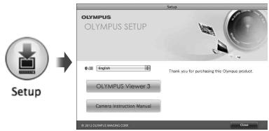 OLYMPUS TG-630 - Insérez le CD fourni dans un lecteur de CD-ROM. - 1