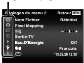 OLYMPUS TG-630 - Appuyez sur la touche MENU. - 2