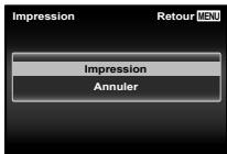 OLYMPUS TG-630 - Si nécessaire, recommencez les étapes 7 et 8 pour sélectionner l'image à imprimer, procédez au paramétrage détaillé et réglez l'option sur [Impression]. - 1