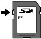 OLYMPUS VG-150,  VG-180 - Commutateur de protection d'écriture de carte SD/SDHC - 1