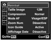 OLYMPUS VG-150,  VG-180 - Appuyez sur la touche MENU. - 1