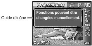 OLYMPUS VG-150,  VG-180 - Affichage des guides d'icone [Icon Guide] - 2