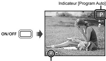 OLYMPUS VG-150,  VG-180 - Prendre des photos avec une valeur d'ouverture et une vitesse d'obturation optimes [Program Auto] - 2