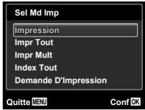 OLYMPUS VG-150,  VG-180 - Modifier les réglages d'imprimante pour imprimer [Impression Spéciale] - 1