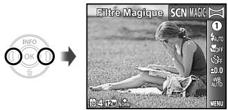 OLYMPUS VG-150,  VG-180 - Reglez le mode prise de vue sur MAGIC. - 1