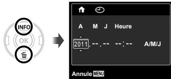 OLYMPUS VG-150,  VG-180 - Utilisez  pour selectionner l'année sous [A]. - 1