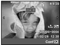 OLYMPUS VG-150,  VG-180 - Réservations d'impression pour une seule photo [□] - 2