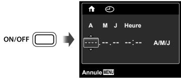 OLYMPUS VG-150,  VG-180 - Appuyez sur la touche ON/OFF pour allumer l'appareil photo. - 1