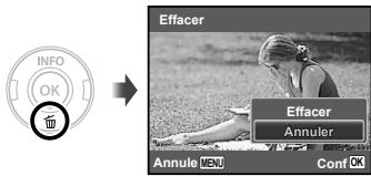 OLYMPUS VG-150,  VG-180 - Effacer des photos pendant la lecture (effacement d'image simple) - 1