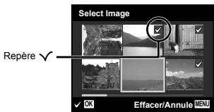 OLYMPUS VG-150,  VG-180 - Pour sélectionner et effacer les photos une à la fois [Select Image] - 1