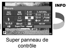 OLYMPUS XZ-2 - Sélection des affichages de l'écran de contrôle (réglage) - 4