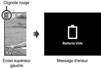 OLYMPUS TG - Quand faut-il charger la batterie ? - 1