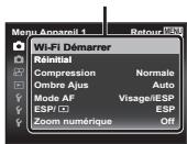 OLYMPUS STYLUS TG-4, TG-4 - Appuyez sur la touche MENU. - 3