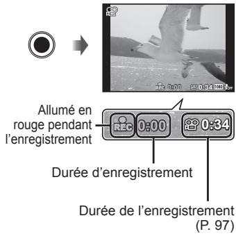 OLYMPUS STYLUS TG-4, TG-4 - Appuyez sur la touche Ⓞ (vidéo) pour commencer l'enregistrement. - 1
