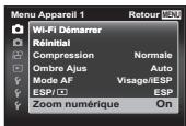 OLYMPUS STYLUS TG-4, TG-4 - Appuyez sur la touche MENU. - 5