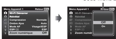OLYMPUS STYLUS TG-4, TG-4 - Appuyez sur la touche MENU. - 4