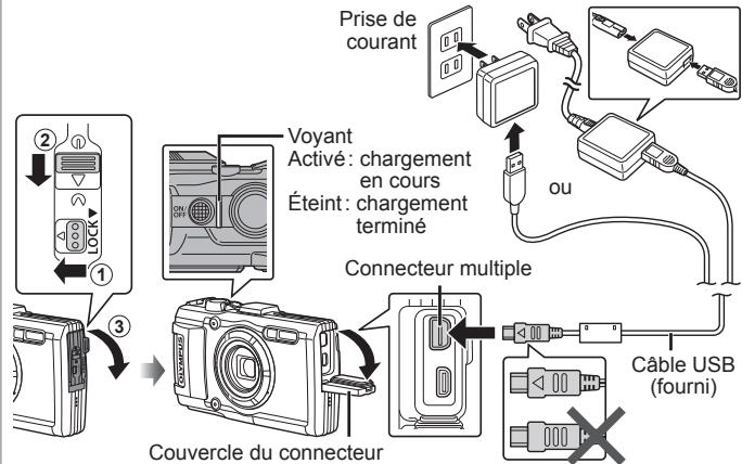 OLYMPUS STYLUS TG-4, TG-4 - Charge de la batterie - 1