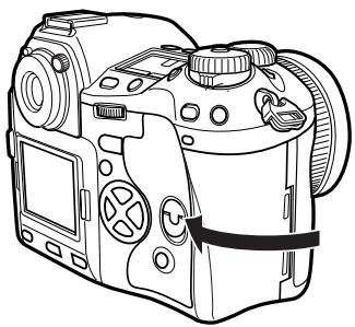 OLYMPUS CAMEDIA E-1 - Close the card cover. - 1