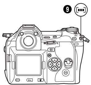 Diagram of a DSLR camera with labeled parts and a numbered callout pointing to the right side.