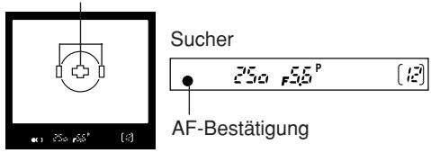 OLYMPUS CAMEDIA E-1 - Richten Sie das AF-Messfeld auf das scharf zu stellende Motiv. Drücken Sie den Auslöser halb hinunter. - 1