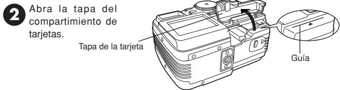 OLYMPUS D-40ZOOM - Inserción/Expulsión de la tarjeta - 1